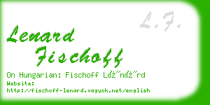 lenard fischoff business card
